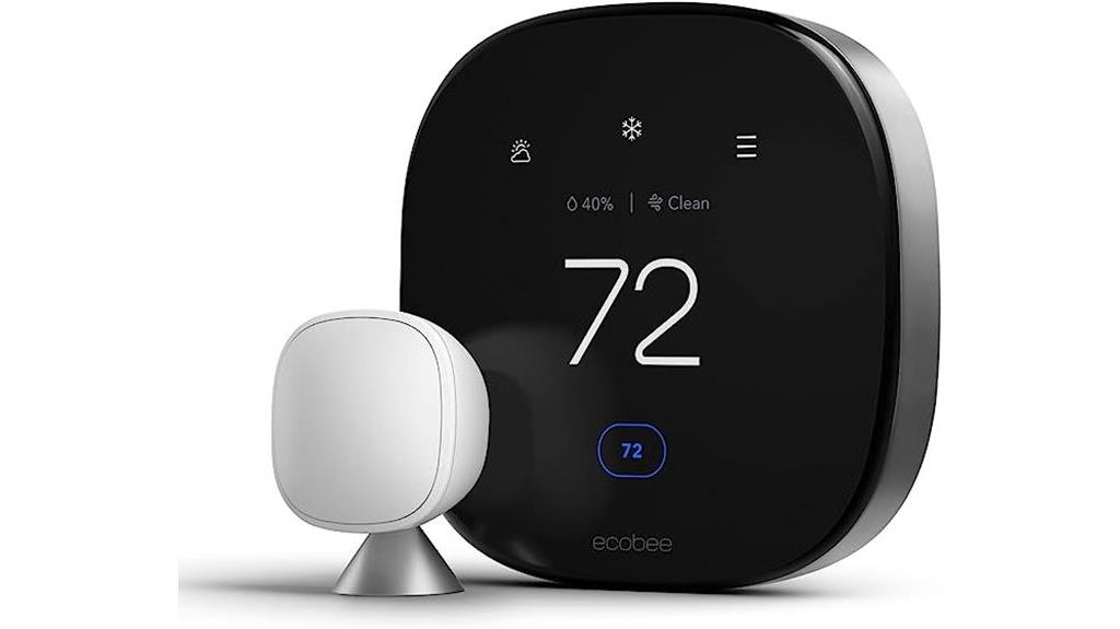 high tech thermostat with smart features