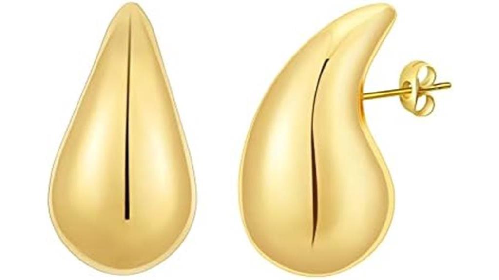stylish gold hoops review
