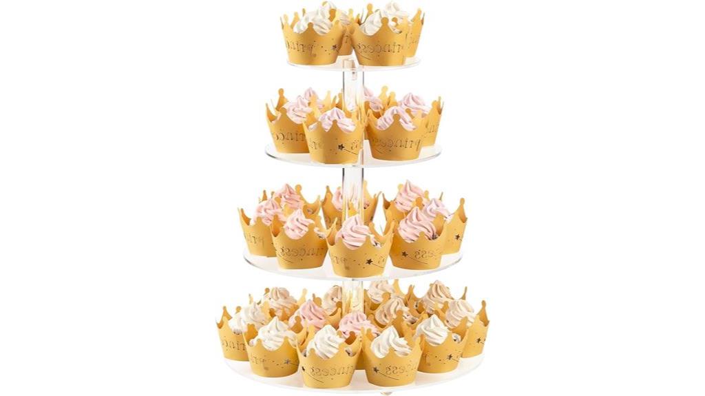 clear acrylic cupcake stand