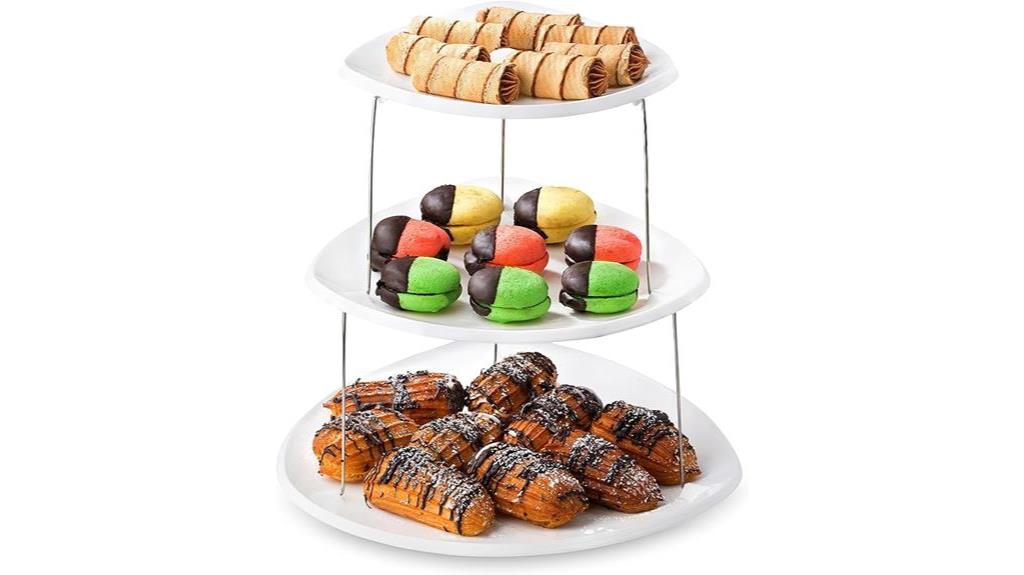 convenient collapsible party tray