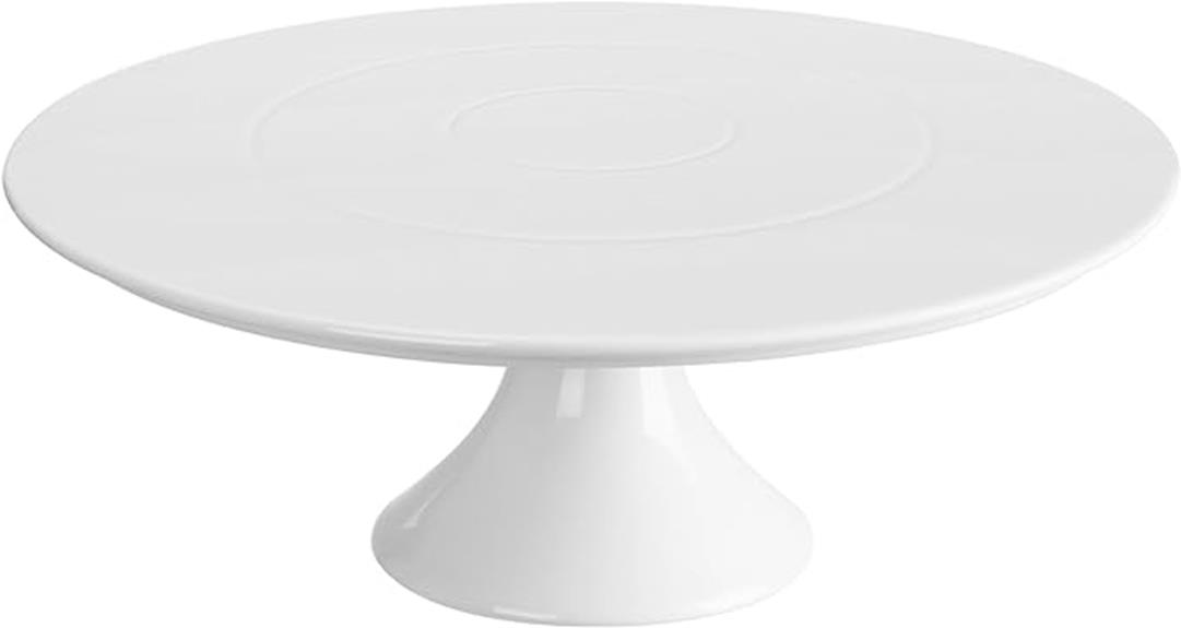 elegant white porcelain stand
