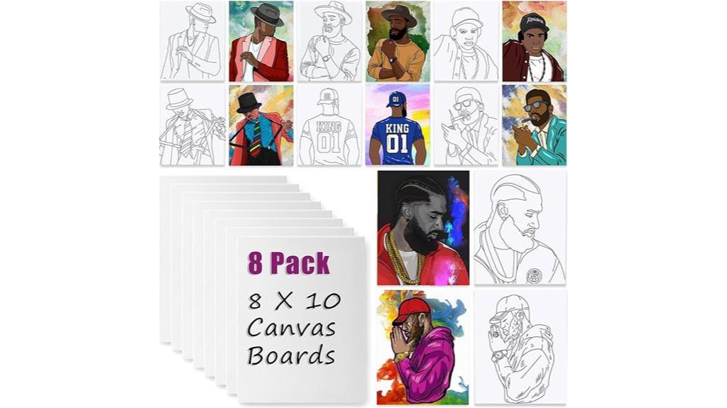 pre drawn canvas boards pack
