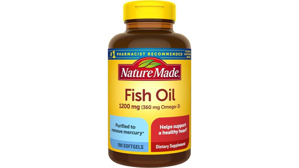 fish oil softgel supplements